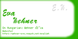 eva wehner business card